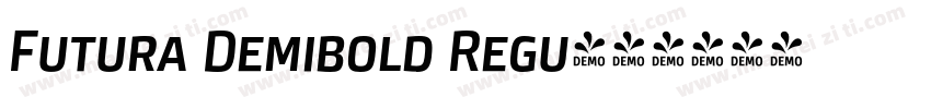 Futura Demibold Regu字体转换